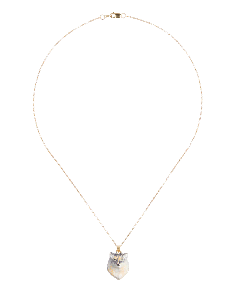 *CUSTOM* Pet Portrait Necklace in 14k Gold