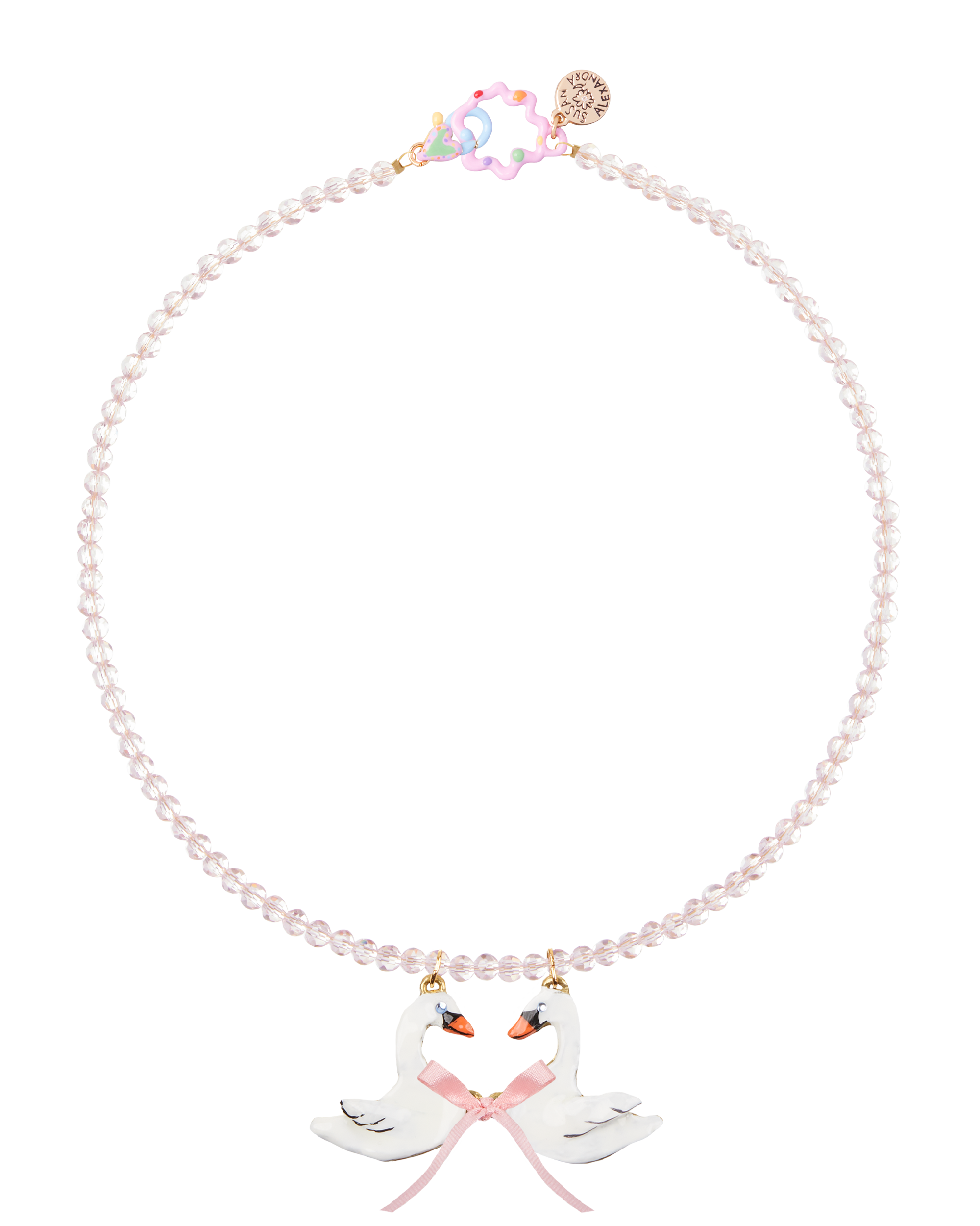 Kissing Swans Necklace – Susan Alexandra