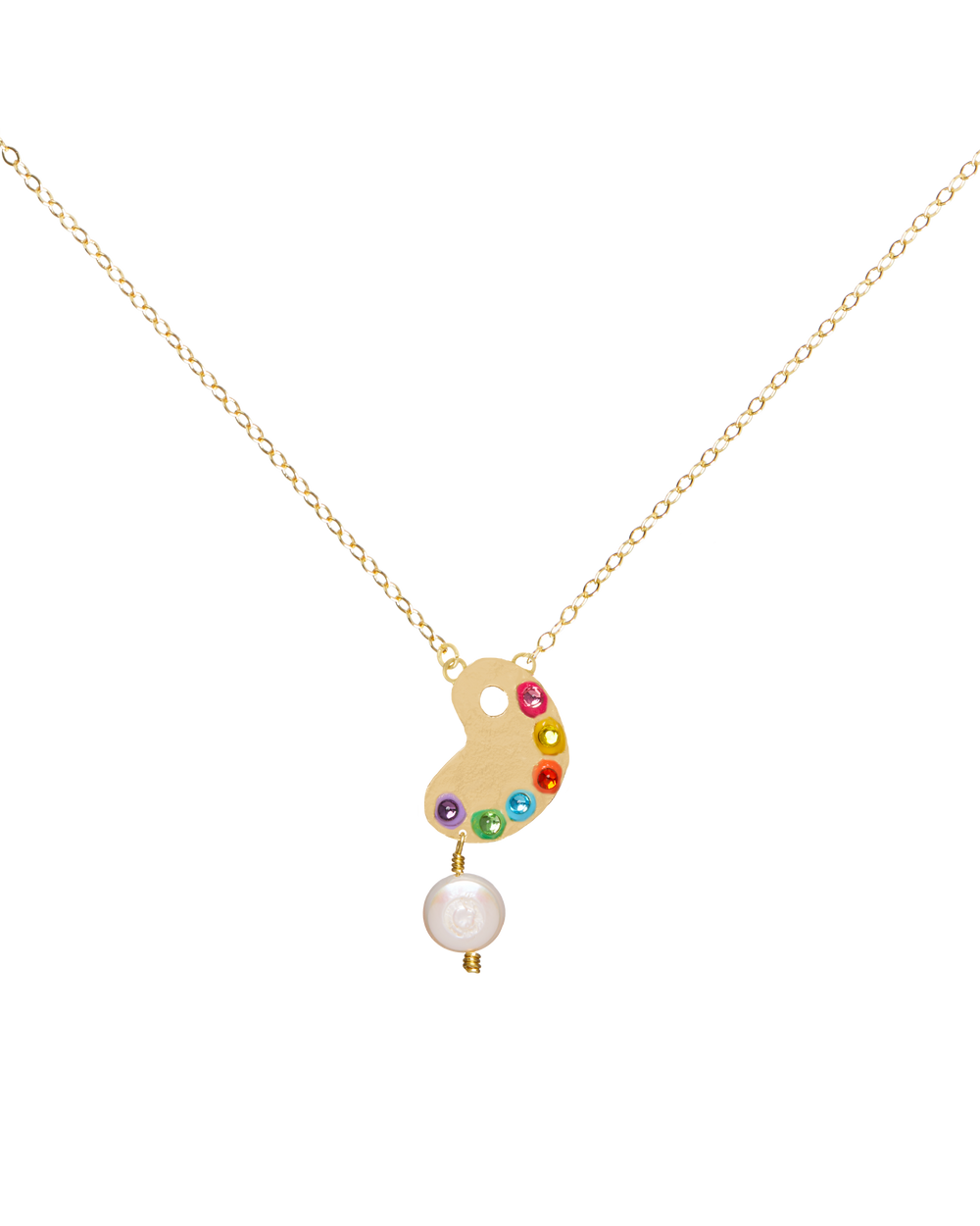 Paint Palette Necklace