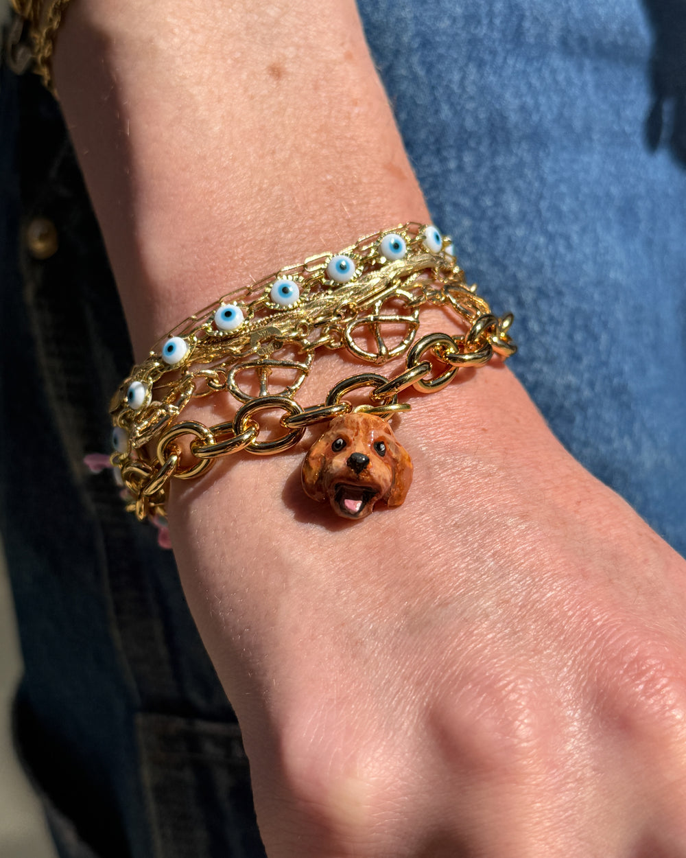 *CUSTOM* Pet Portrait Bracelet in Bronze