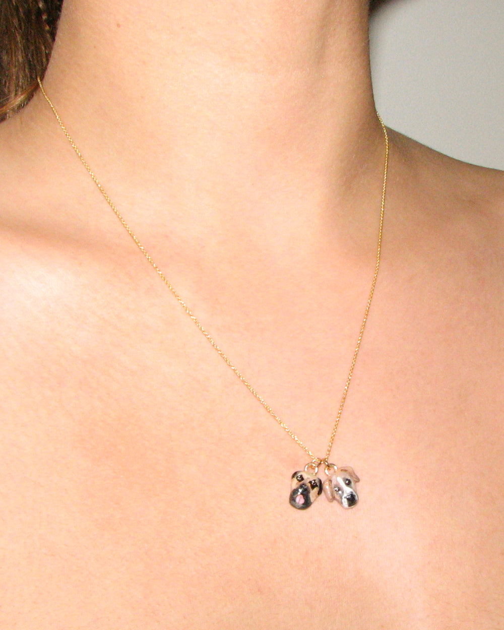 *CUSTOM* Pet Portrait Necklace in 14k Gold