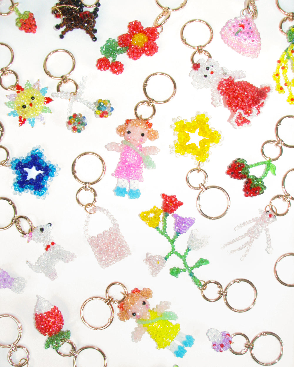 Anime Flower Bag Charm