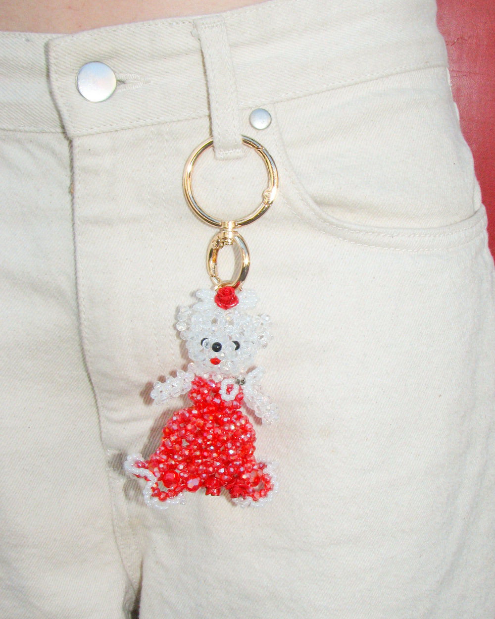 Gussied Up Teddy Bag Charm