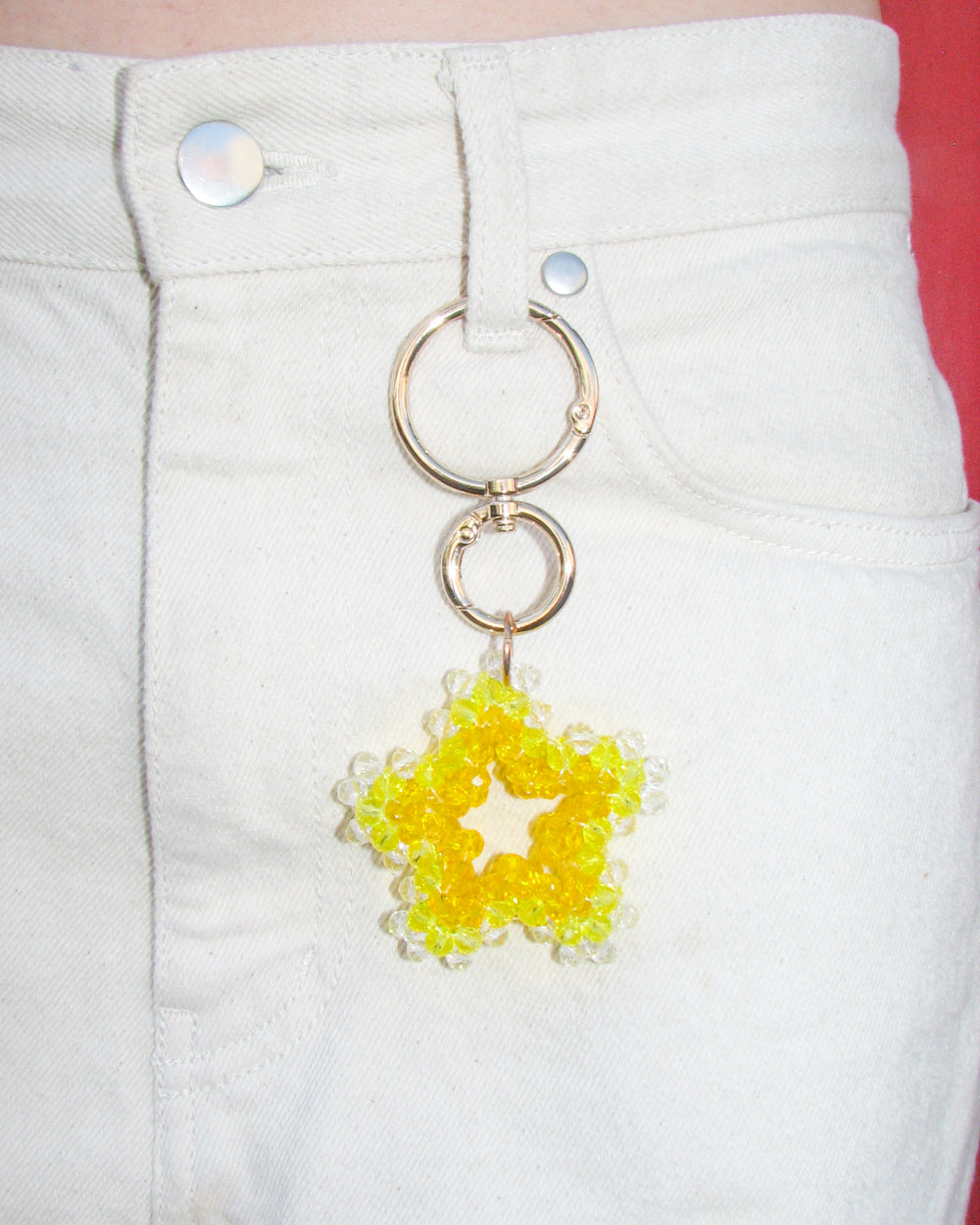 Yellow Shooting Star Bag Charm