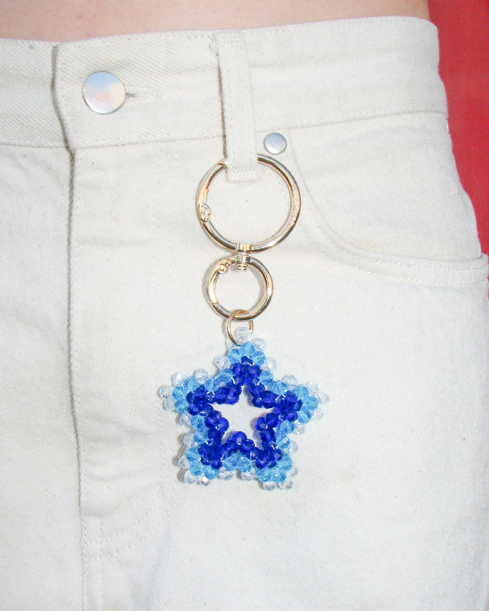 Blue Shooting Star Bag Charm