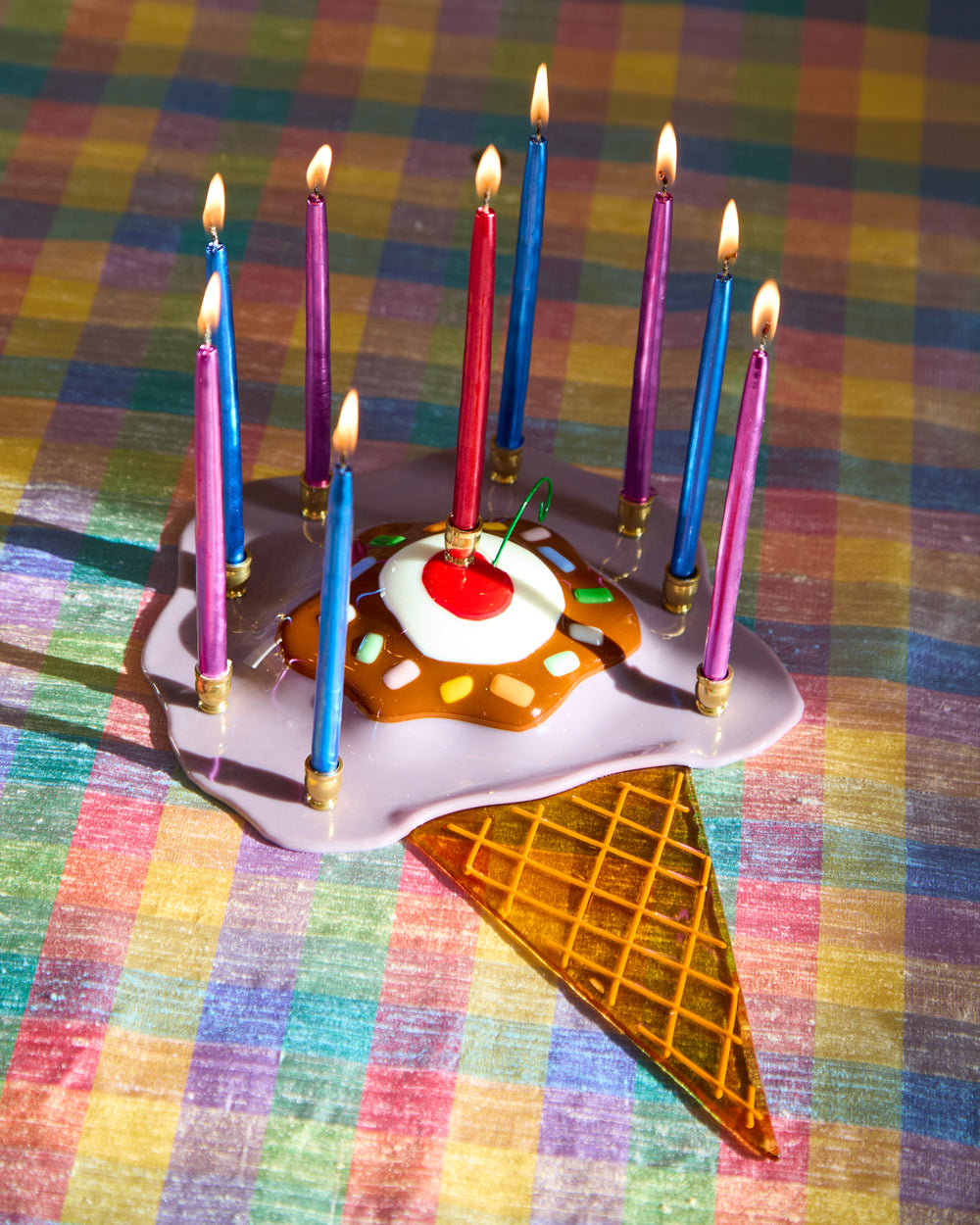 Ice Cream Cone Menorah