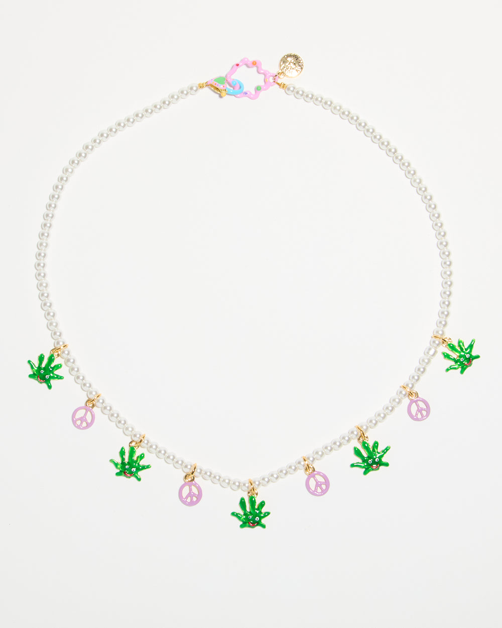 SAMPLE SALE Tiny Joys Necklace on Pearly Chain