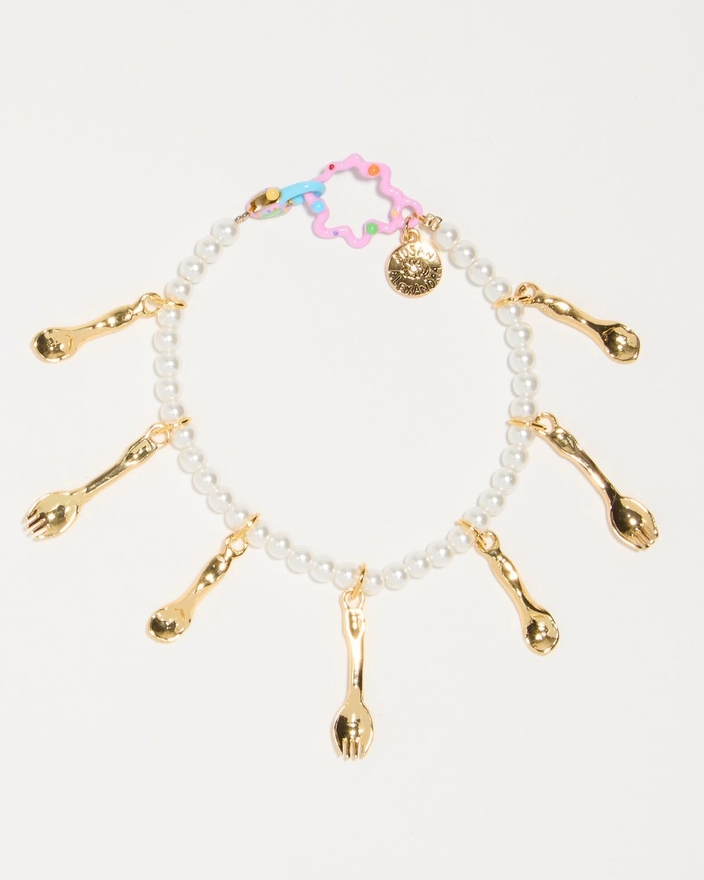 SAMPLE SALE Tiny Joys Bracelet on Pearly Chain