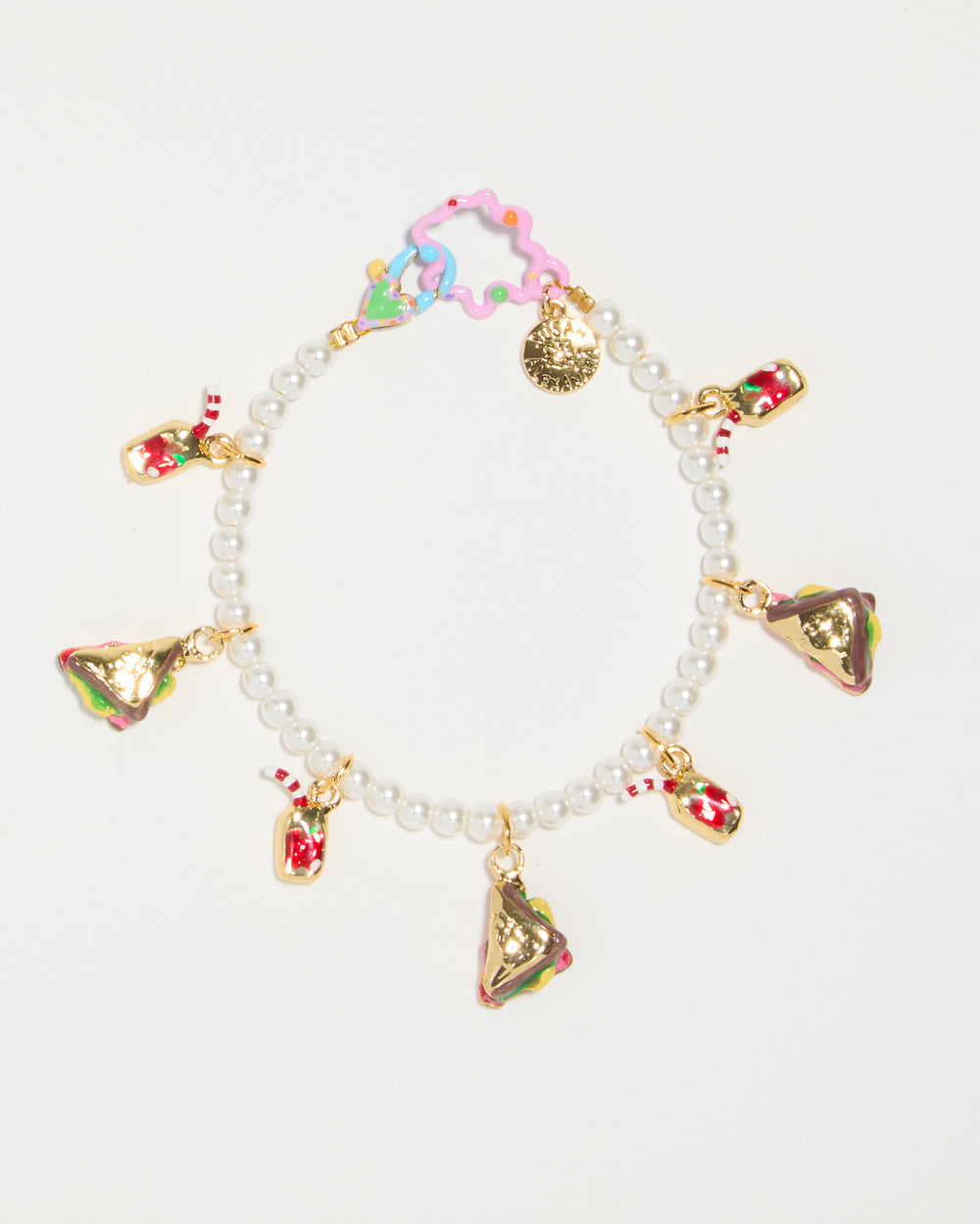 SAMPLE SALE Tiny Joys Bracelet on Pearly Chain