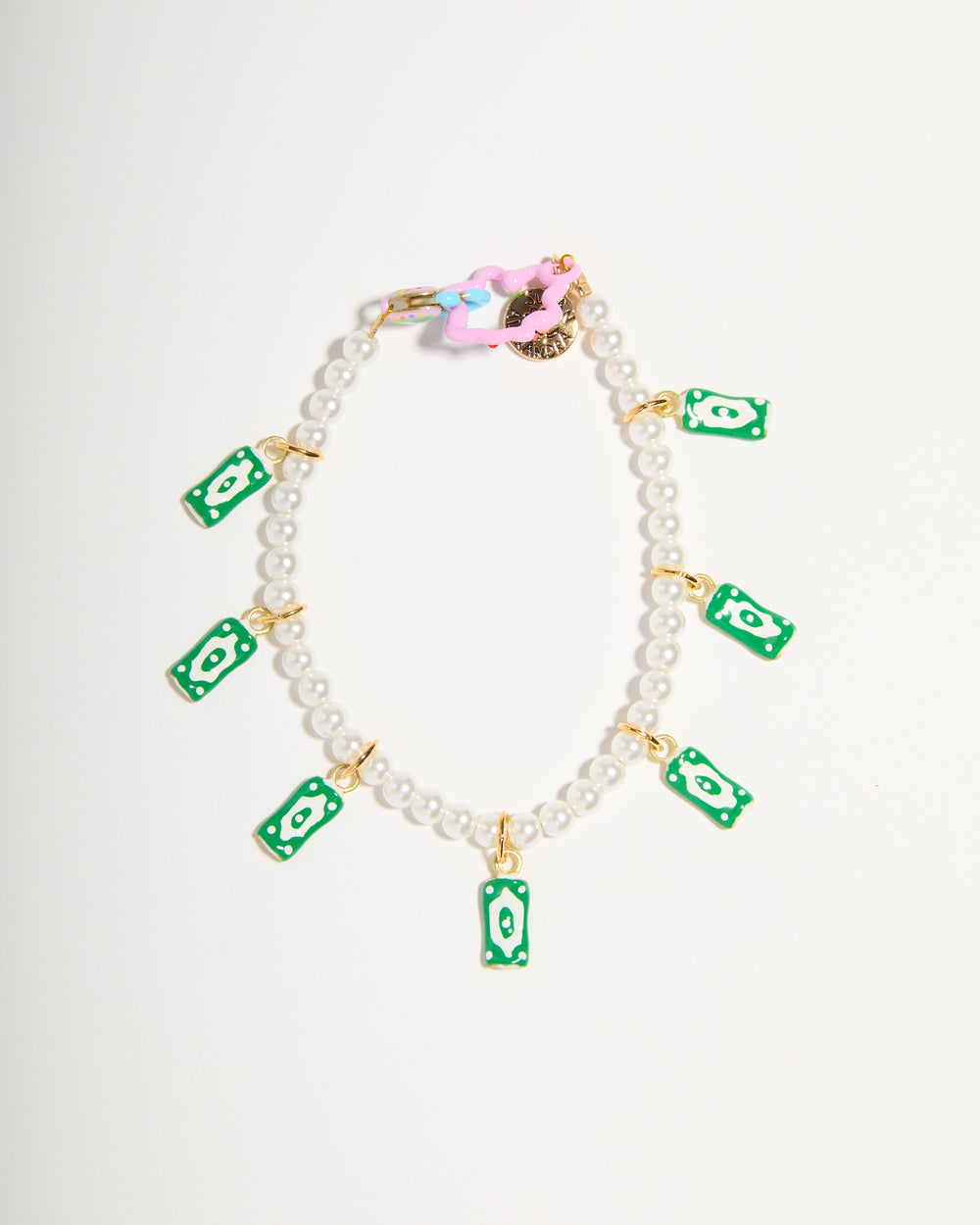 SAMPLE SALE Tiny Joys Bracelet on Pearly Chain