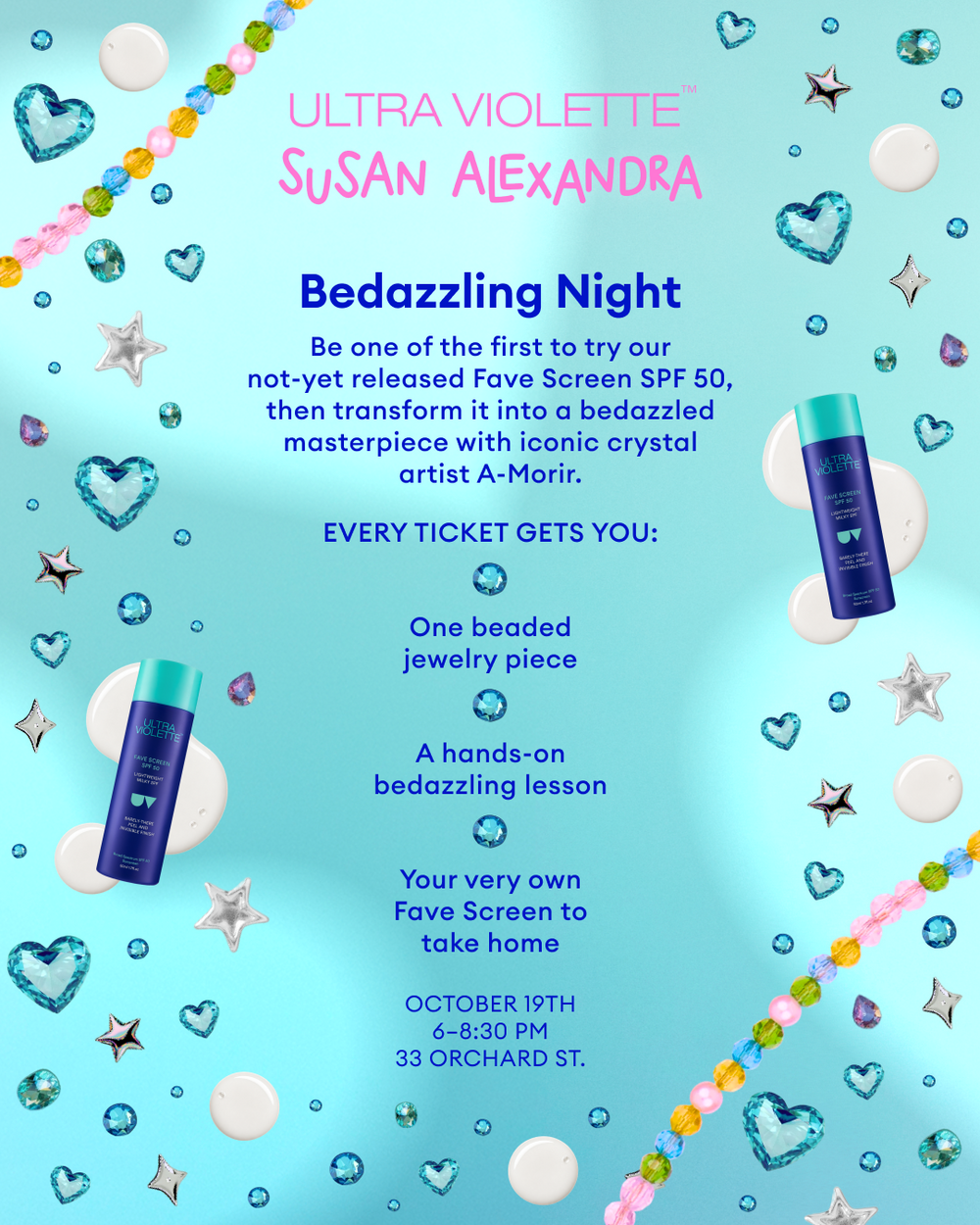 Bead and Bedazzle Night with Ultraviolette