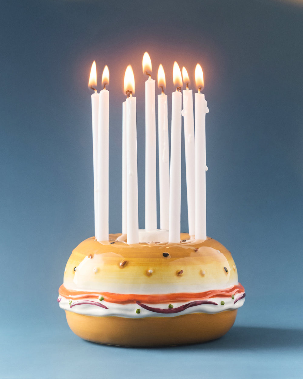 The Works Bagel Menorah