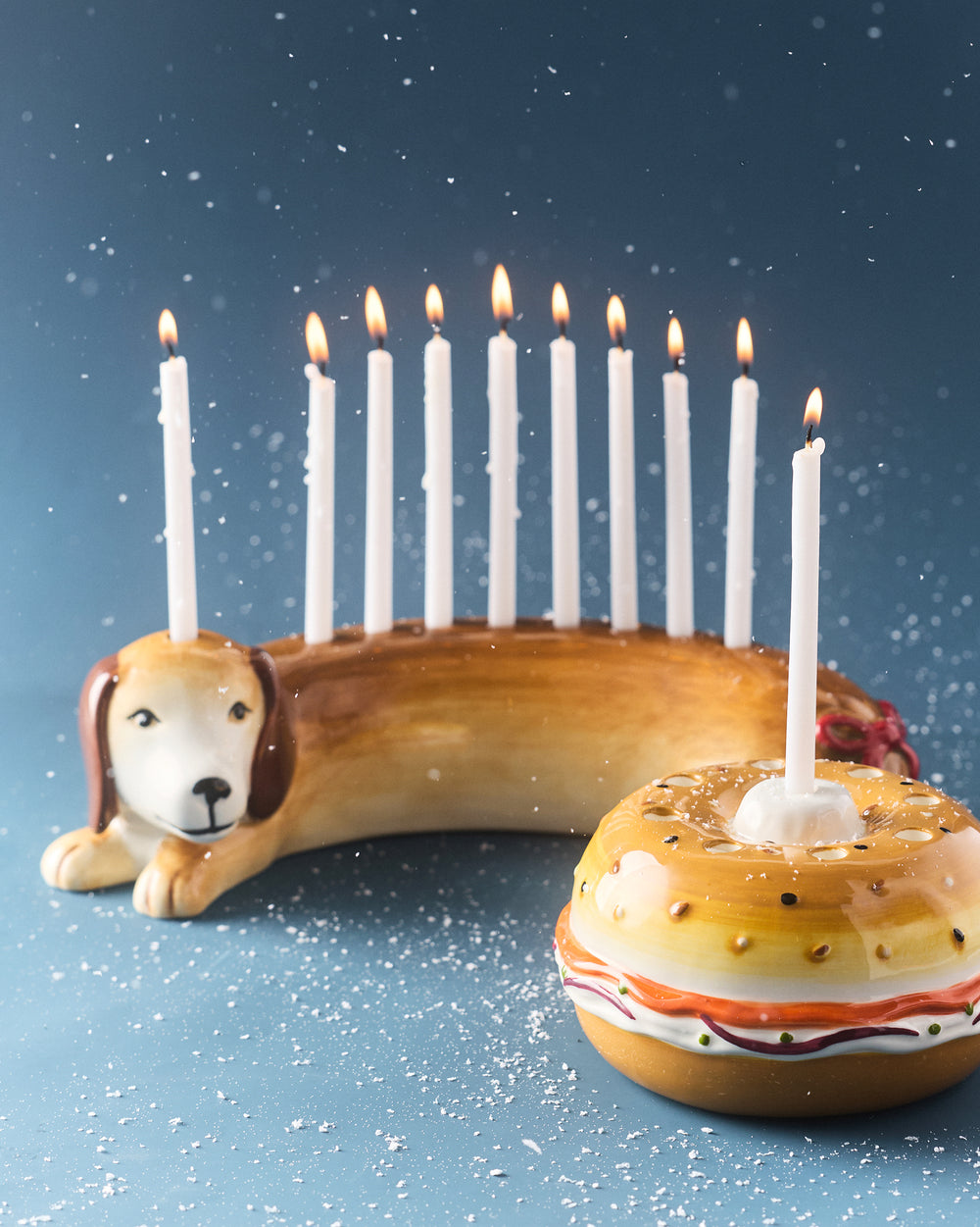 The Works Bagel Menorah