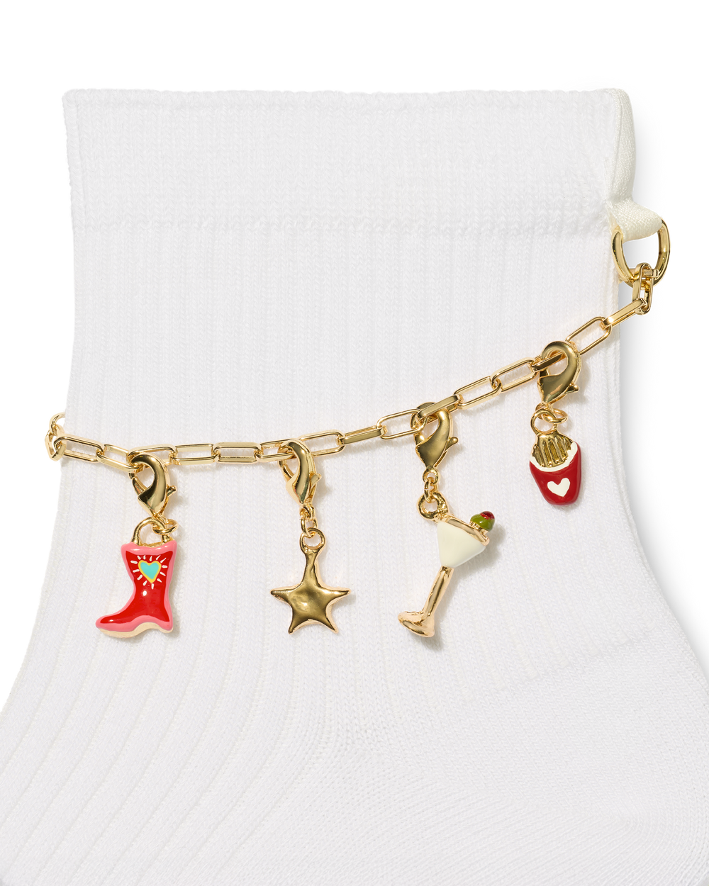 Bombas x SA Charms and Anklet Quarter Socks