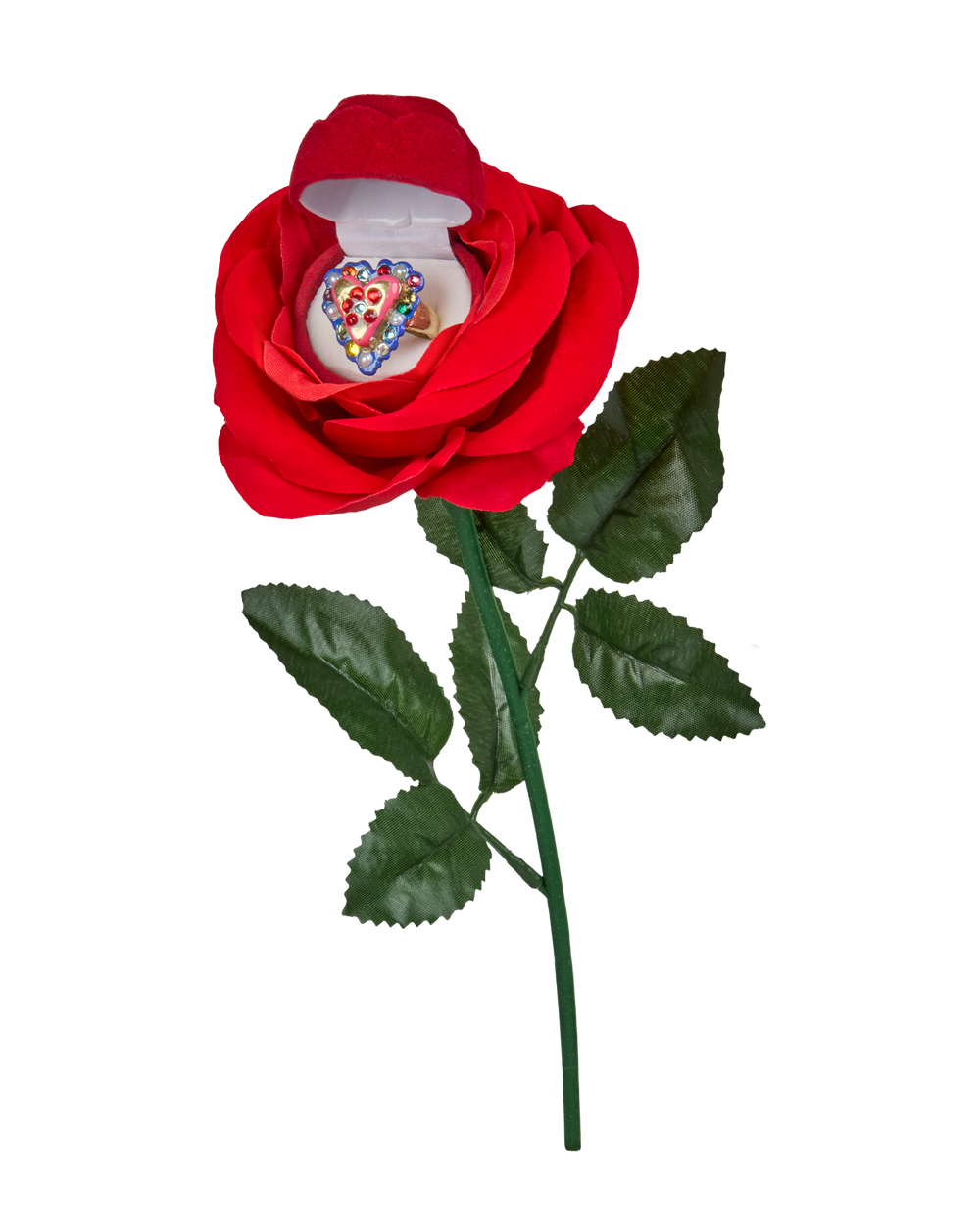Red Rose Ring Box