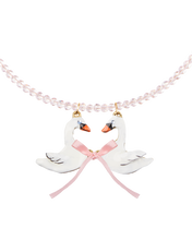 Load image into Gallery viewer, Kissing Swans Necklace