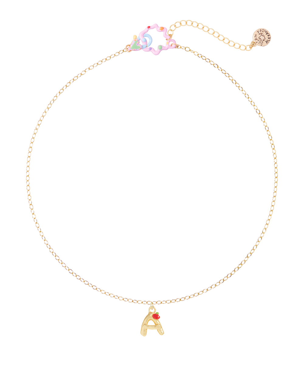 Bronze Initial Necklace