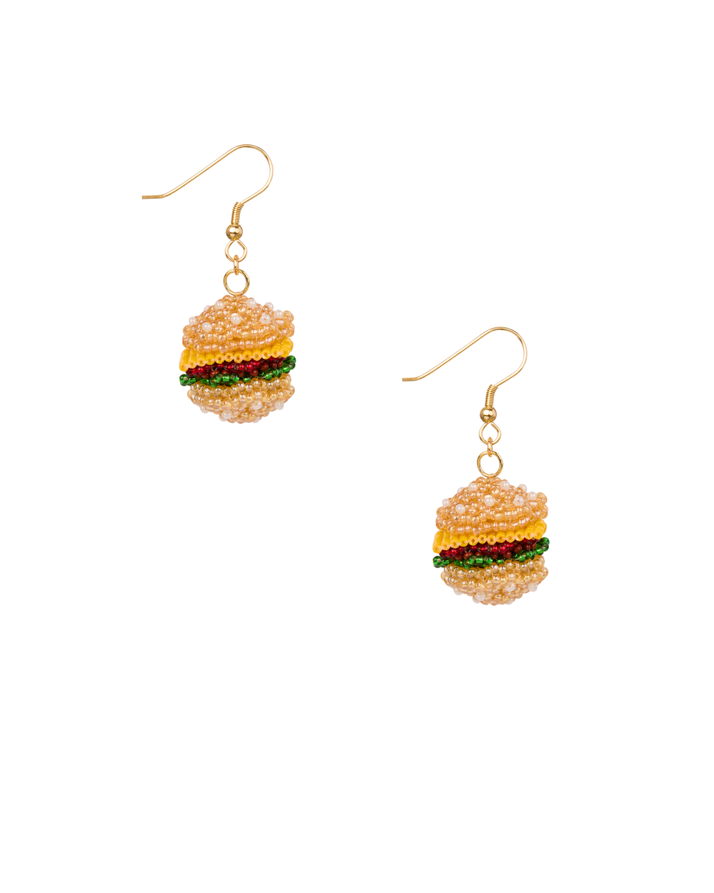 Burger Earrings