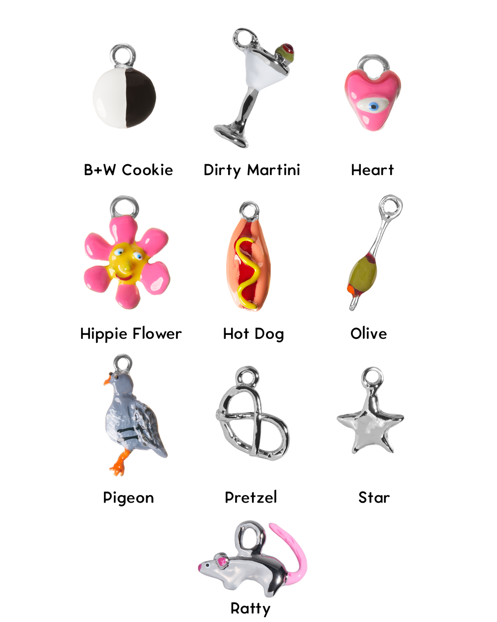 Chrome Tiny Joys Lucky Charms – Susan Alexandra Chrome Tiny Joys Lucky Charms – Susan Alexandra