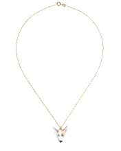 Load image into Gallery viewer, *CUSTOM* Pet Portrait Necklace in Gold