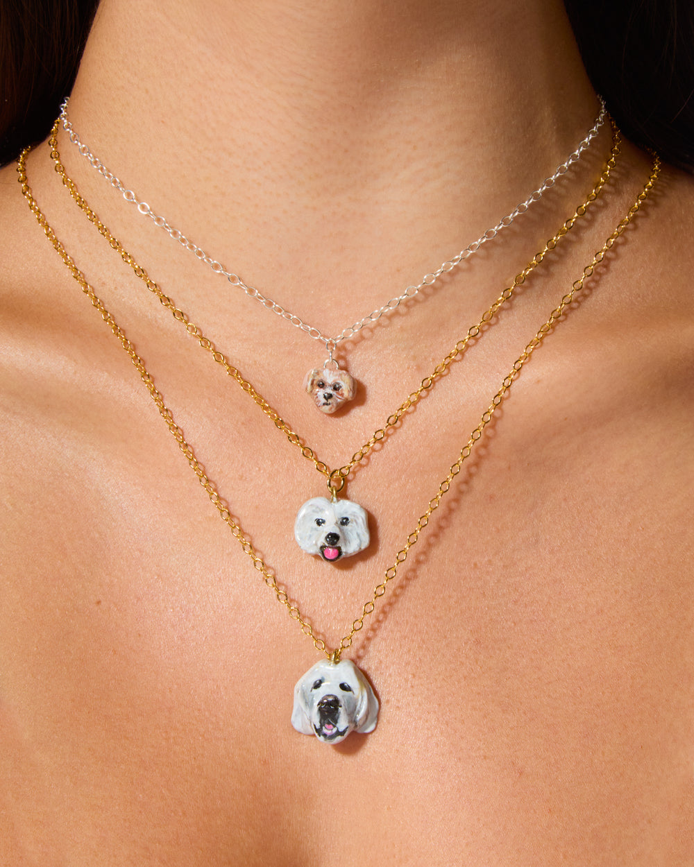 *CUSTOM* Pet Portrait Necklace in Bronze