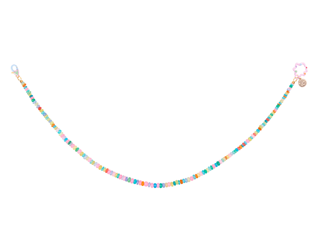 Tiny Joys Necklace on Chantilly Opal Chain