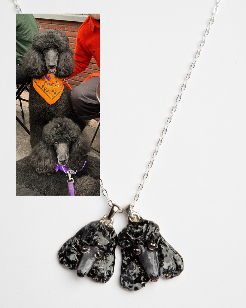 *CUSTOM* Pet Portrait Necklace in Silver Susan Alexandra