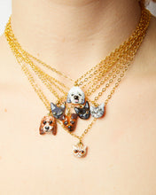 Load image into Gallery viewer, *CUSTOM* Pet Portrait Necklace in Gold