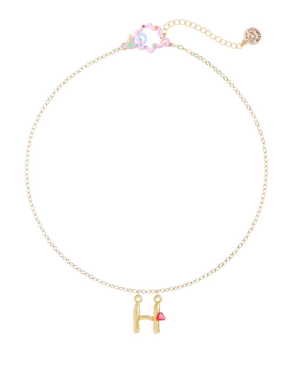 Bronze Spells + Numbers Necklace