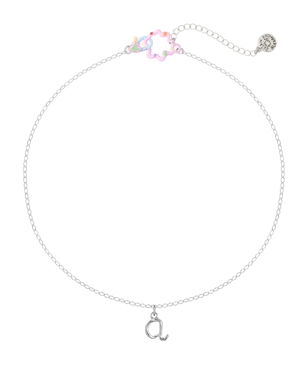 Sterling Silver Curtsy Letters Necklace