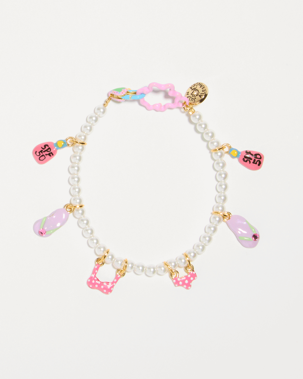 SAMPLE SALE Tiny Joys Bracelet on Pearly Chain