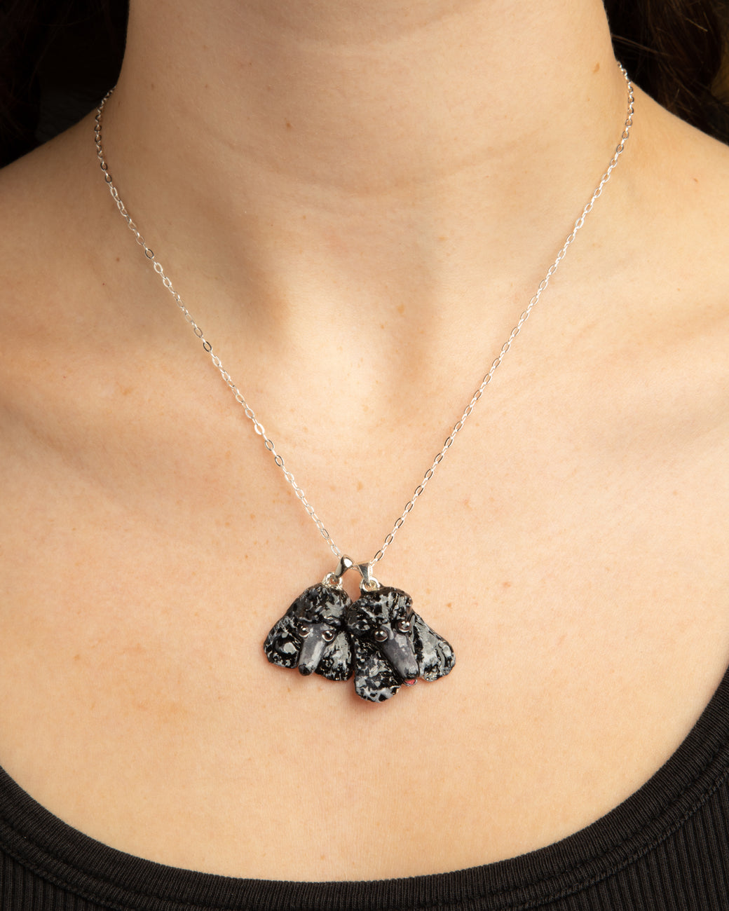 *CUSTOM* Pet Portrait Necklace in Silver