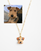 Load image into Gallery viewer, *CUSTOM* Pet Portrait Necklace in Gold