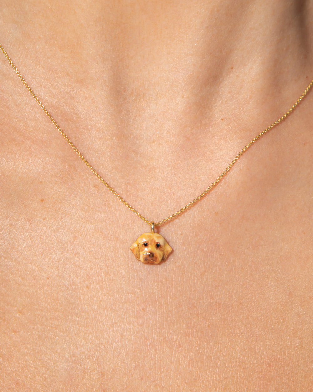 *CUSTOM* Pet Portrait Necklace in 14k Gold