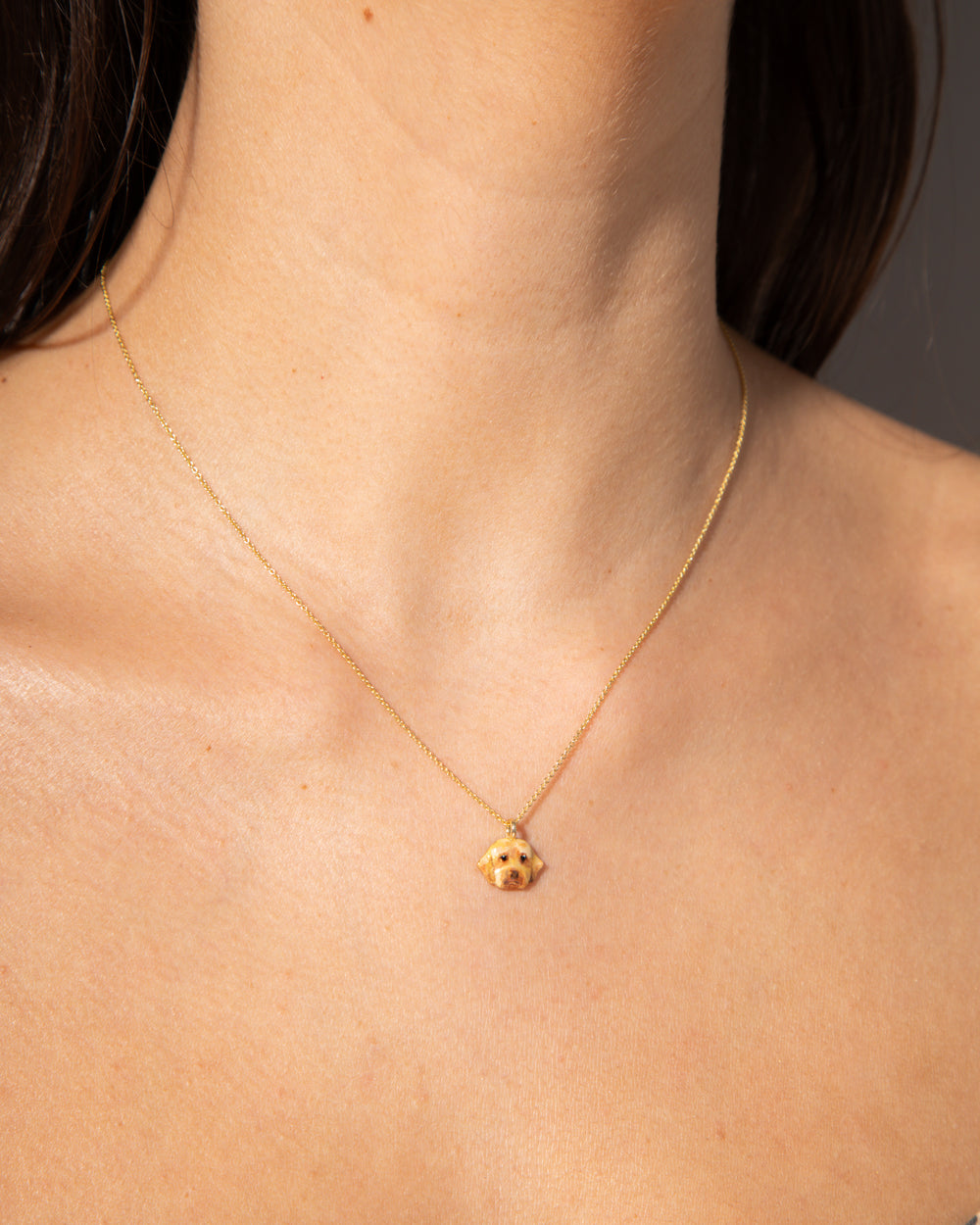 *CUSTOM* Pet Portrait Necklace in 14k Gold
