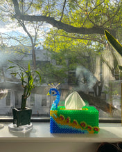 Load image into Gallery viewer, Peacock Tissue Box