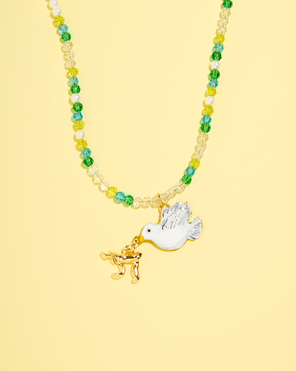 Peace, Dove, Happiness Necklace