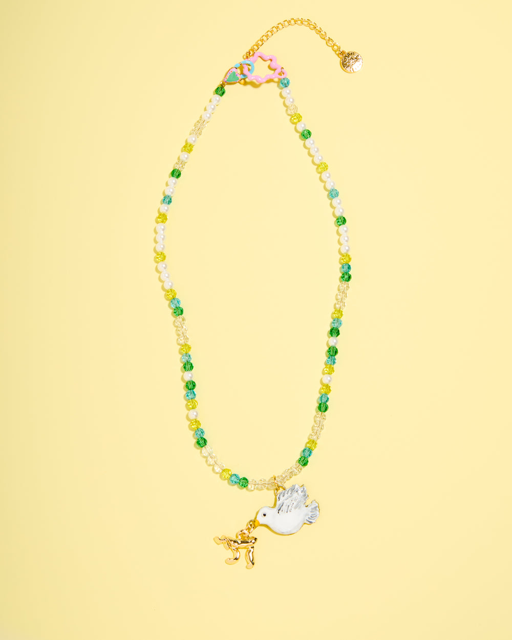 Peace, Dove, Happiness Necklace