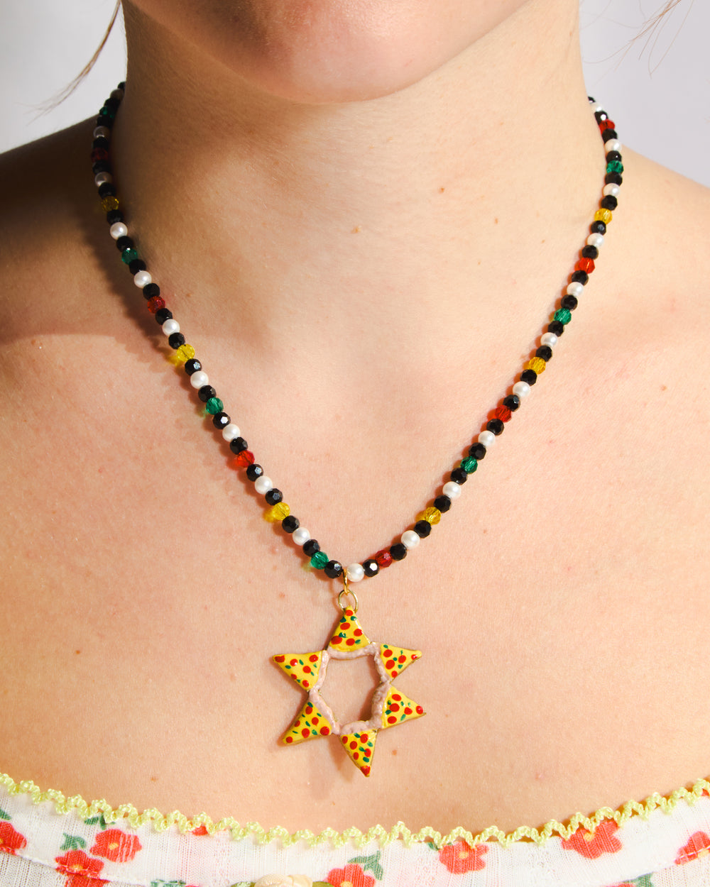Pizza Star Necklace