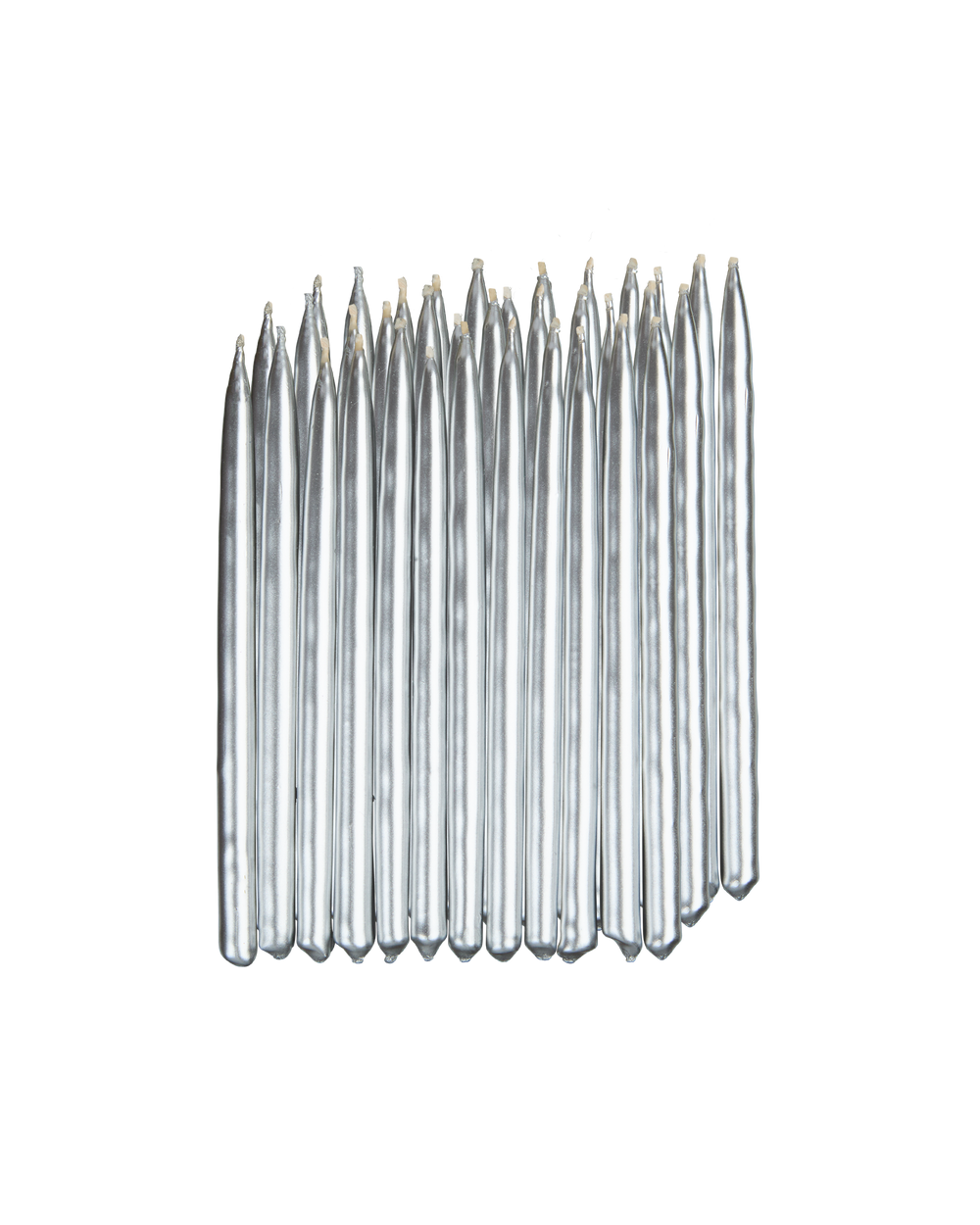 Silver Menorah Candles
