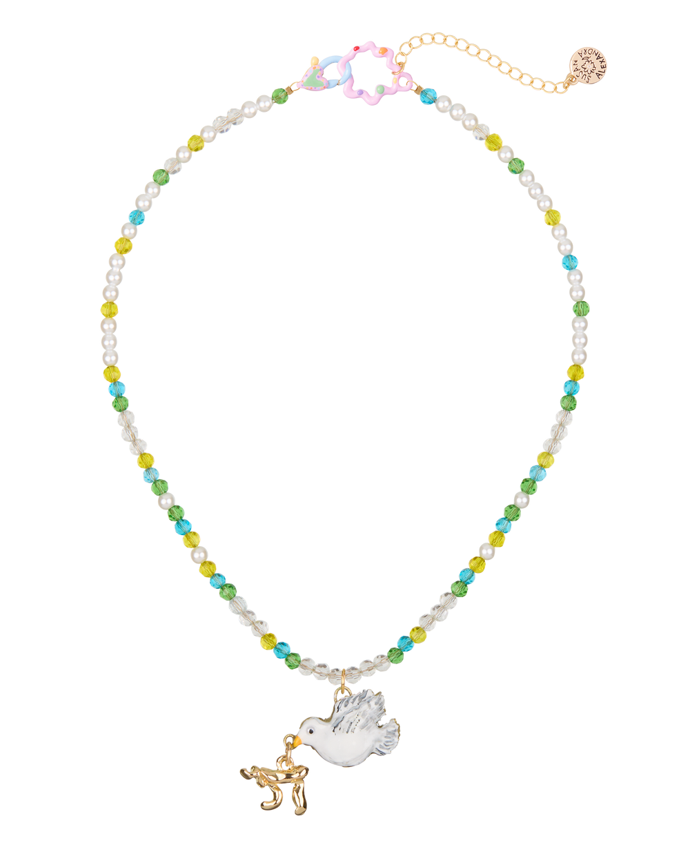 Peace, Dove, Happiness Necklace