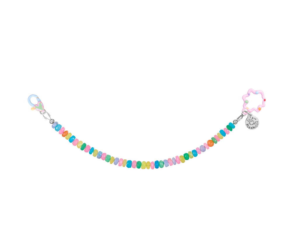 Chrome Tiny Joys Bracelet on Chantilly Opal Chain