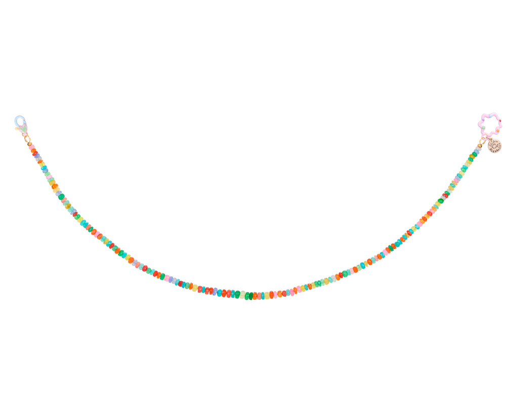 Zodiac Necklace on Jelly Opal Chain