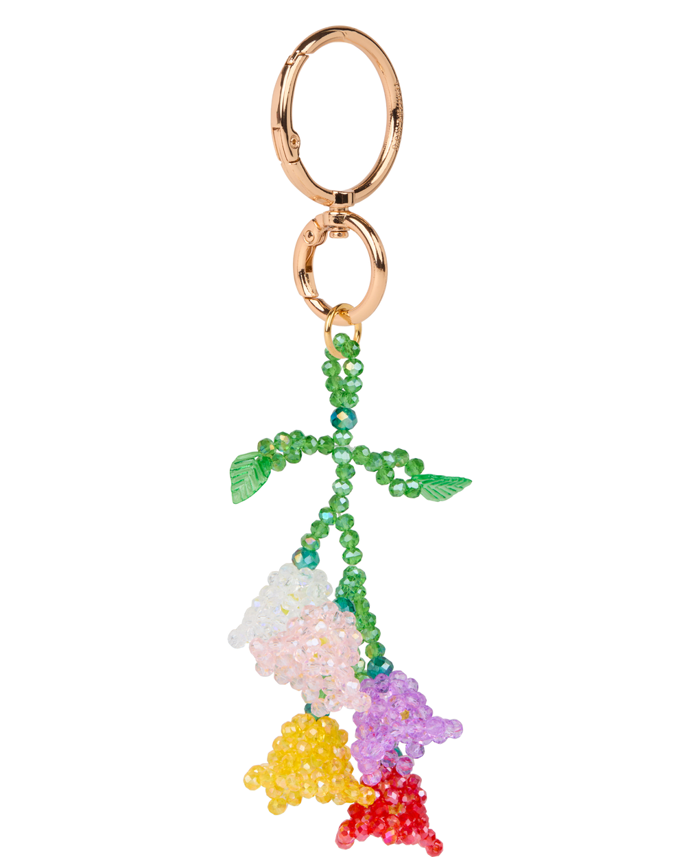 Rainbow Petunia Bag Charm
