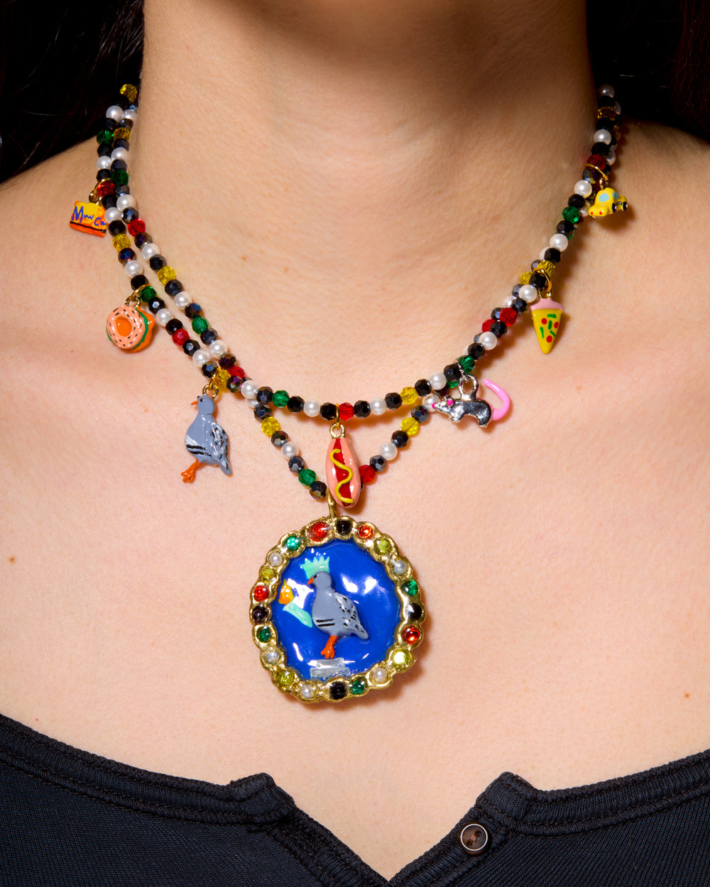 Statue of Pidgerty Necklace