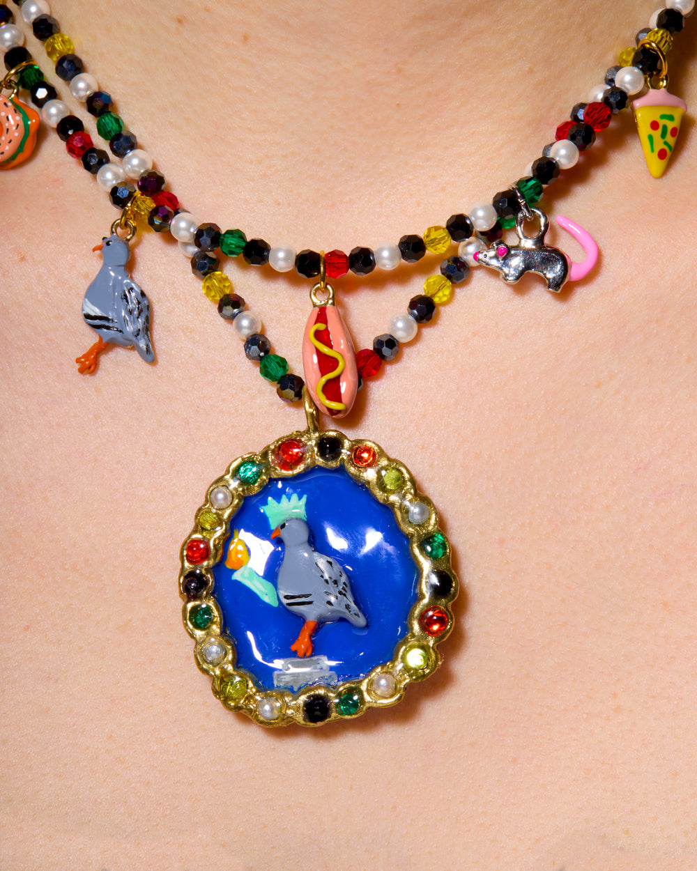 Statue of Pidgerty Necklace