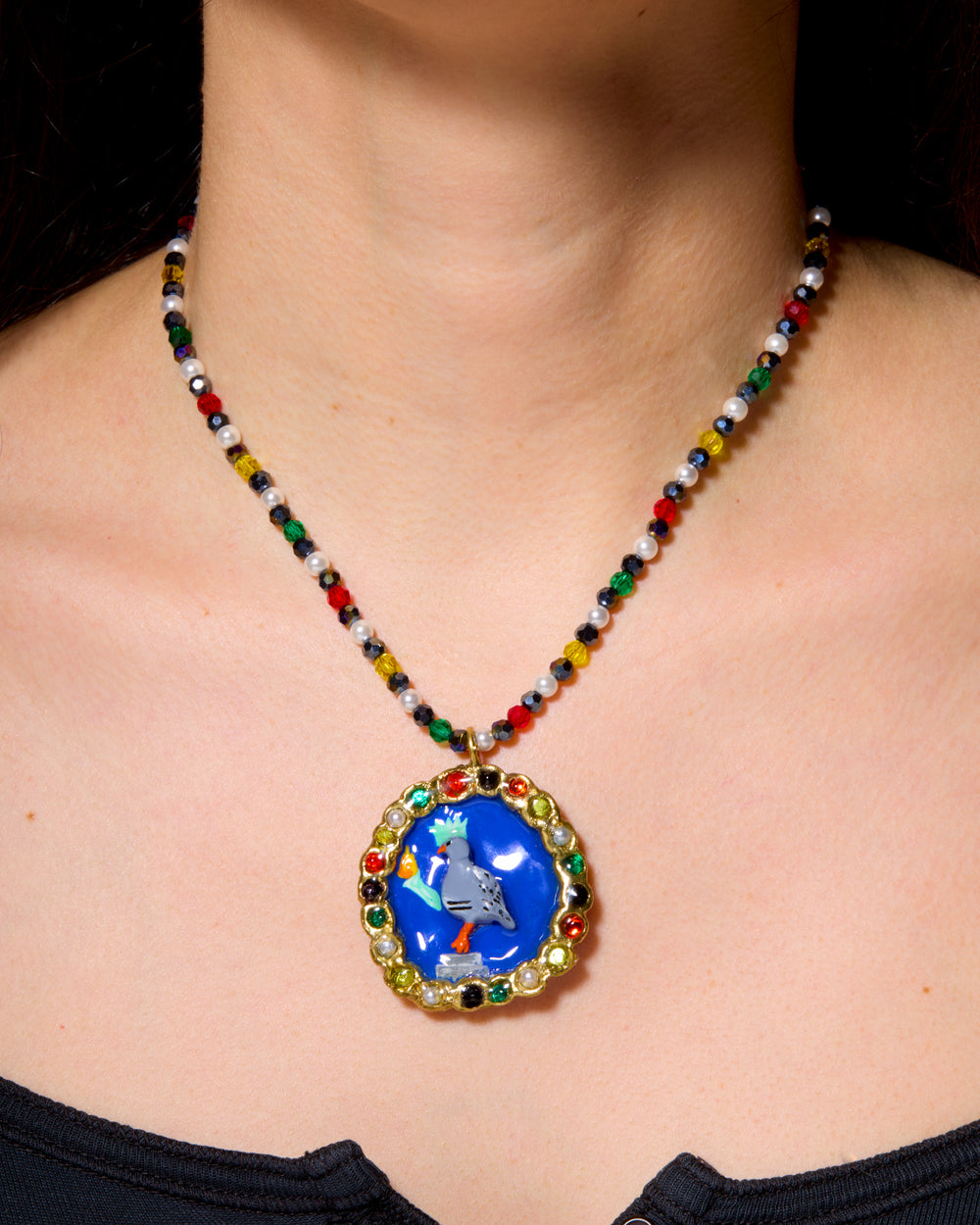 Statue of Pidgerty Necklace