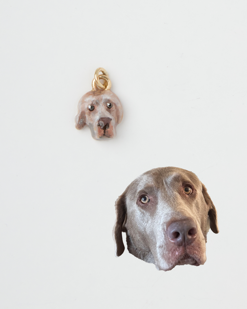 *CUSTOM* Pet Portrait Charm in 14k Gold