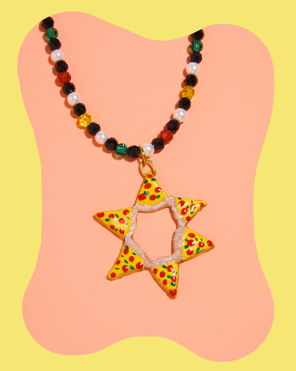 Pizza Star Necklace