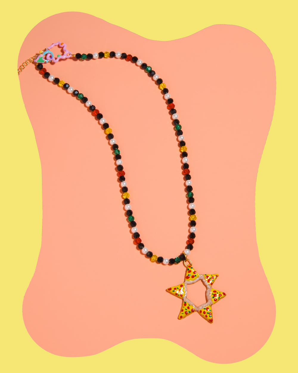 Pizza Star Necklace